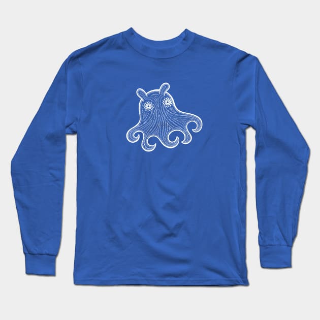 Dumbo Octopus drawing - marine animal lovers design Long Sleeve T-Shirt by Green Paladin